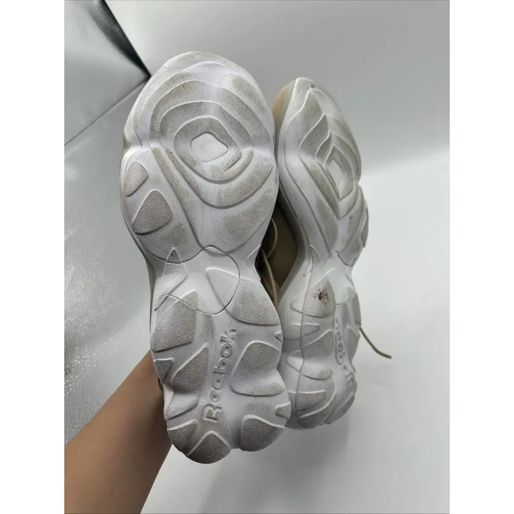 Reebok DMX Moving Air Technology Knit Sneakers Men’s 9.5 Purple Beige Slip On